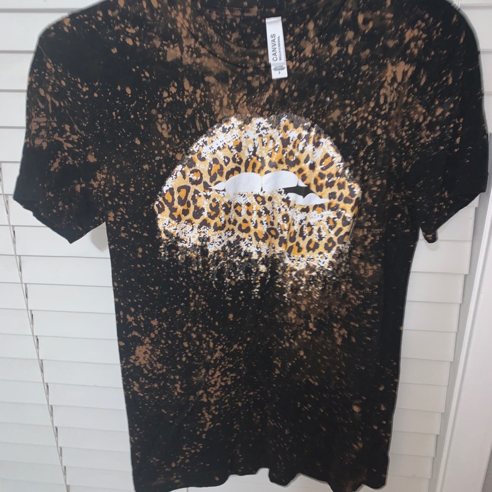 bleached lip t shirt